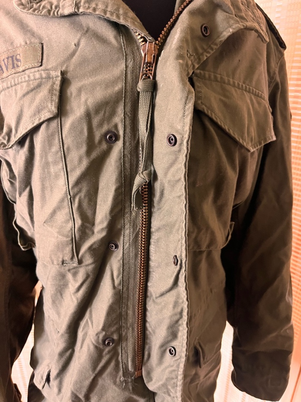 Vintage U.S. Army Olive Green Military Field Jacket - Picture 4 of 9